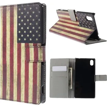 Pouzdro na mobilní telefon Koženkové pouzdro TVC USA pro Sony Xperia M4 Aqua