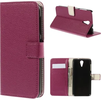 Pouzdro na mobilní telefon Koženkové pouzdro TVC WalletCase pro HTC Desire 620 Barva: Růžová