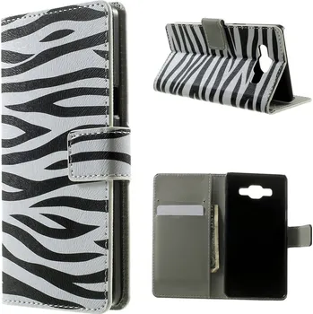 Pouzdro na mobilní telefon Koženkové pouzdro TVC Zebra pro Samsung Galaxy A5