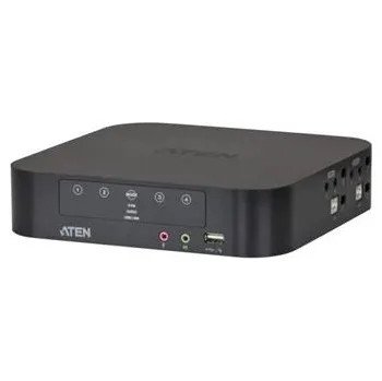 Síťový prvek Aten CS-1944 DataSwitch elektronický 4:1 (kláv.,DP,myš,audio) USB - CS-1944