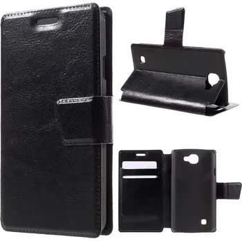 Pouzdro na mobilní telefon Koženkové pouzdro TVC WalletCase pro LG K4 Barva: Černá