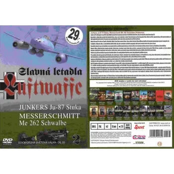 DVD film Slavná letadla Luftwaffe 2 DVD