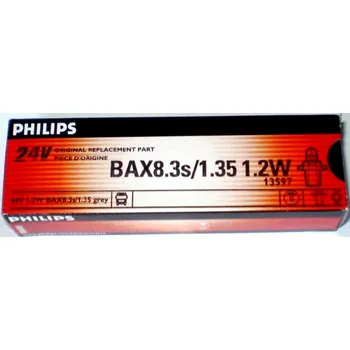 Žárovka Autožárovky 24V 1,2W BAX10S GREY 13597CP Philips