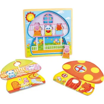 puzzle pro nejmenší Legler Vrstvené puzzle Houba