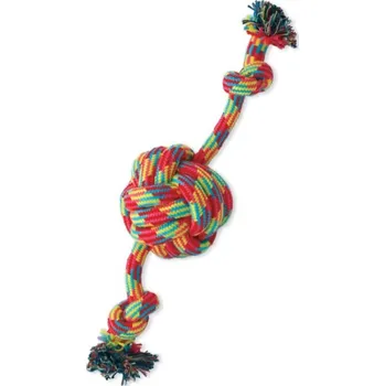 Hračka pro psa Dog Fantasy míč+2 knoty 38 cm