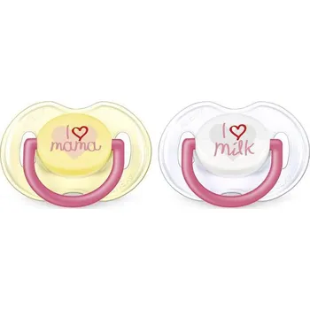 dudlíky Philips Avent šidítko bez BPA 0-6 měsíců 2ks SCF172/50 růžové