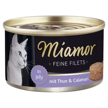 Krmivo pro kočku Miamor Fine Filets konzerva tuňák/kalamáry 100 g