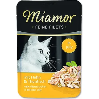 Krmivo pro kočku Miamor Feine Filets kapsička kuře/tuňák 100 g