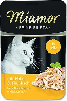 Krmivo pro kočku Miamor Feine Filets kapsička kuře/tuňák 100 g