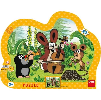 Puzzle Dino Krtek muzikant 25 dílků 