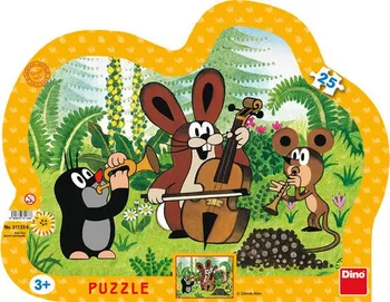 Puzzle Dino Krtek muzikant 25 dílků 