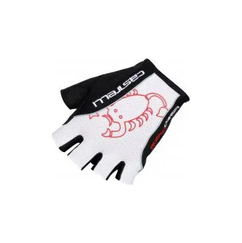 Cyklistické rukavice Castelli Rosso Corsa Classic Glove White/Black L