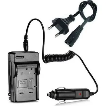 TopTechnology Nabíječka baterie Panasonic DMW-BCF10 2 in 1 - neoriginální příslušenství pro digitální fotoaparáty s adaptérem do automobilu na 12V