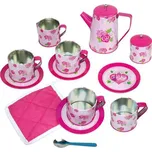 Bino Dětský čajový set růžový