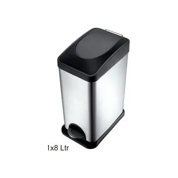 Odpadkový koš Odpadkový koš ASSORTER 8L, nerez, pedálový CS90034