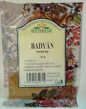 Koření Benkor Badyán mletý 20 g