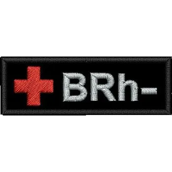 Nášivka Pelisport Krevní skupina BRh- 6 x 2 cm