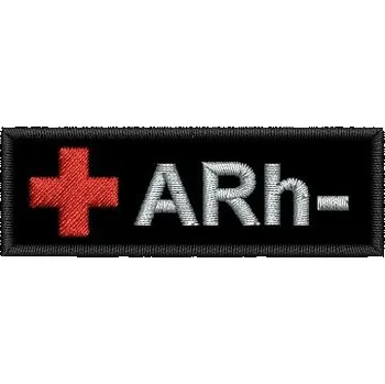 Nášivka Pelisport Krevní skupina ARh- 6 x 2 cm