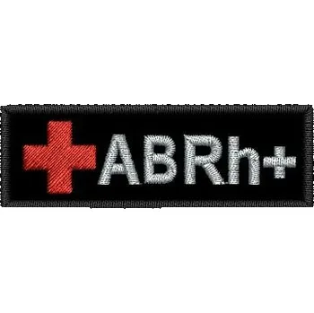 Nášivka Pelisport Krevní skupina ABRh+ 6 x 2 cm