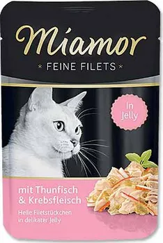 Krmivo pro kočku Miamor Feine Filets kapsička tuňák/krab 100 g