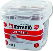 Pamlsek pro kočku Ontario Snack Bits Cheese 75 g
