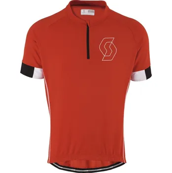 cyklistický dres SCOTT Endurance 40 S/SL Red/White 238714