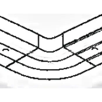 Záclona Oblouk vnitřní GE2 90° k dvoukolejničce GK-2 (kolejnička, kolejnička záclonová, kolejnice záclonové, kolejnice pro, kolejnicové garnýže, kolejnička na záclony)