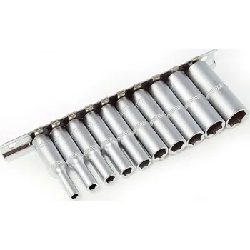 Gola sada Hlavice nástrčné 1/4", 6 hran 5/32"-1/2", prodloužené, 10 ks, palcové, Triumf (Triumf - profi)