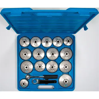 Sada nářadí Hlavice nástrčné 1/2", na olejové filtry, sada 17 dílů, Triumf (Triumf - profi)