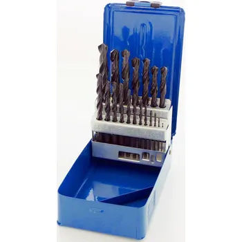 Vrták Vrtáky spirálové válcované HSS, 1,0 - 10,0 mm, sada 19 dílů, DIN 338, Triumf (Triumf - profi)