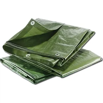 Krycí plachta Krycí plachta na zakrývání 10x15 m - Zelená (Plachta s oky zakrývací)