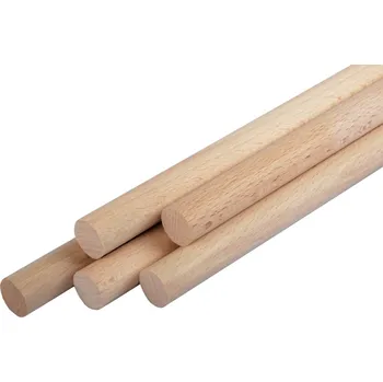 Modelářský materiál Tyčovina dřevěná hladká průměr 8mm, délka 1m