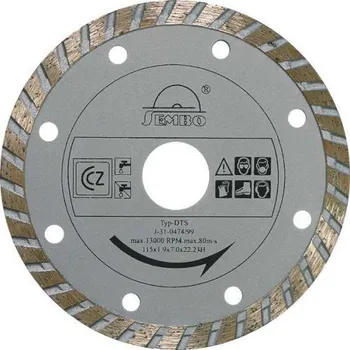 Řezný kotouč Kotouč diamantový turbo segmentový 115 mm, Sembo (Sembo)
