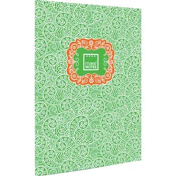 Sešit MAKENOTES Sešit A4 PAISLEY ONE zelený