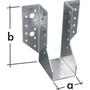 Tesařské kování Trámová botka 70 x 155 x 75 WB22 (Trámový závěs)