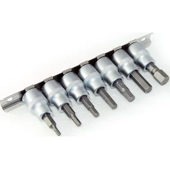 Gola hlavice Hlavice zástrčné 3/8", Inbus 1/8" - 3/8", 7 dílů, palcové rozměry, Triumf (Triumf - profi)