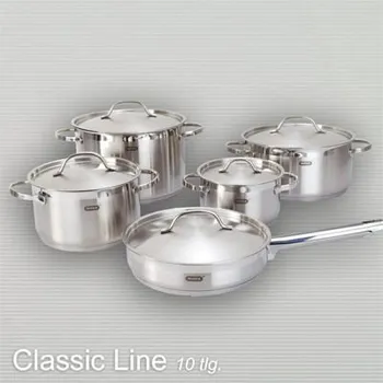 Sada nádobí 10dílná sada nerezového nádobí Mulex Classic (vhodná i na indukci Art.Nr.: 120500 )