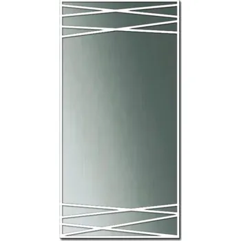 Zrcadlo Zrcadlo koupelnové 40 x 50 cm line na nalepení (Zrcadlo do koupelny, nástěnné, zrcadlo na stěnu, kosmetické)