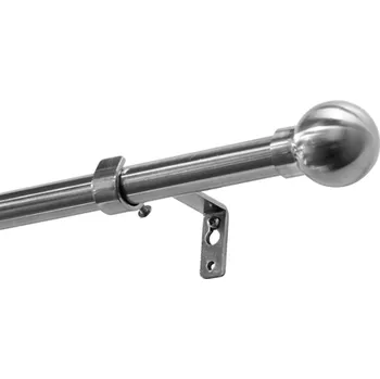 Garnýž Garnýž kovová roztažitelná 200-340cm KOULE (Tyč na záclony záclonová pr. 19/16mm)