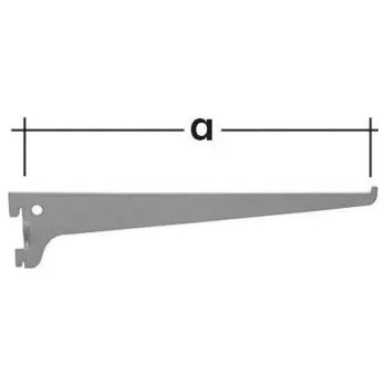 Držák na polici Domax Konzole jednoduchá 500mm BÍ WSS500b