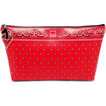 Kosmetická taška MAKENOTES Kosmetická taštička BANDANAS červená