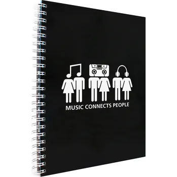 Zápisník MAKENOTES Záznamová kniha A4 MUSIC
