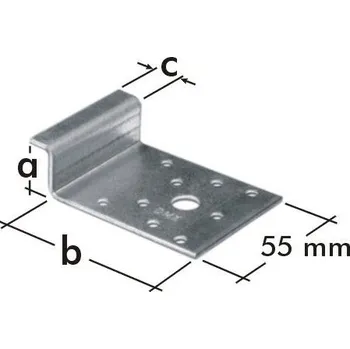 Tesařské kování Spojka typu Z 20 x 70 x 10 mm LZ0 (Spojka tesařská )