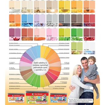 Vnitřní tónová barva COLOR azurová 4 kg T309 Den Braven