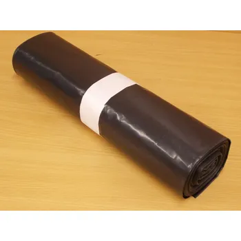 Obalový materiál PE pytle černé 70x110cm, 80 my, balení=role=15 ks