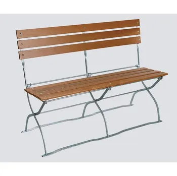 Zahradní lavice Zahradní lavička Berta jasan 120cm bez područek ((4 sedáky - latě))