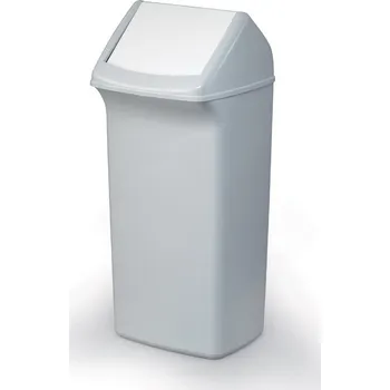 Odpadkový koš Koš, Výkl. Poklop - DURABIN SQUARE 40 - Šedý