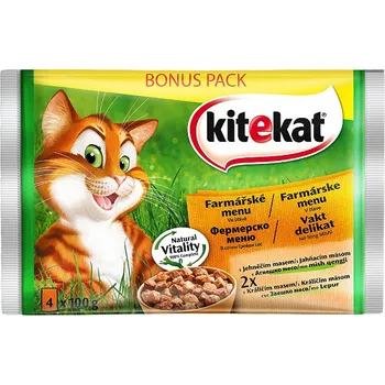 Kitekat kapsičky Farmářské menu Krmivo pro kočku Kitekat kapsičky Farmářské menu
