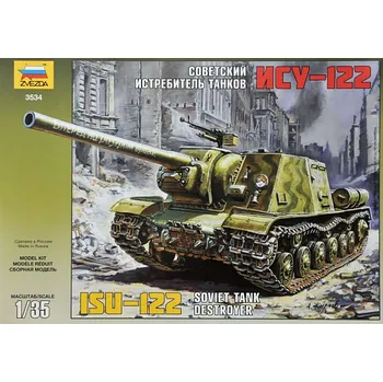 Plastikový model Zvezda ISU-122 Soviet Tank Destroyer 1:35