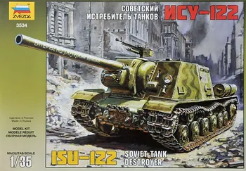 Plastikový model Zvezda ISU-122 Soviet Tank Destroyer 1:35